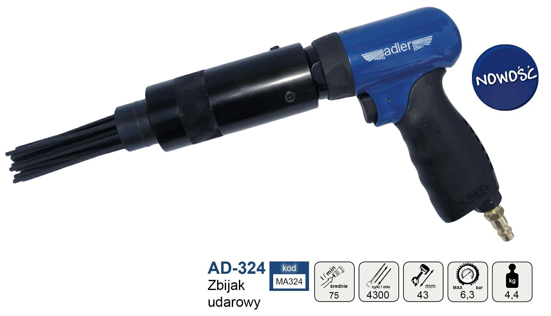 Adler AD-324 pneumatisk nålehamer