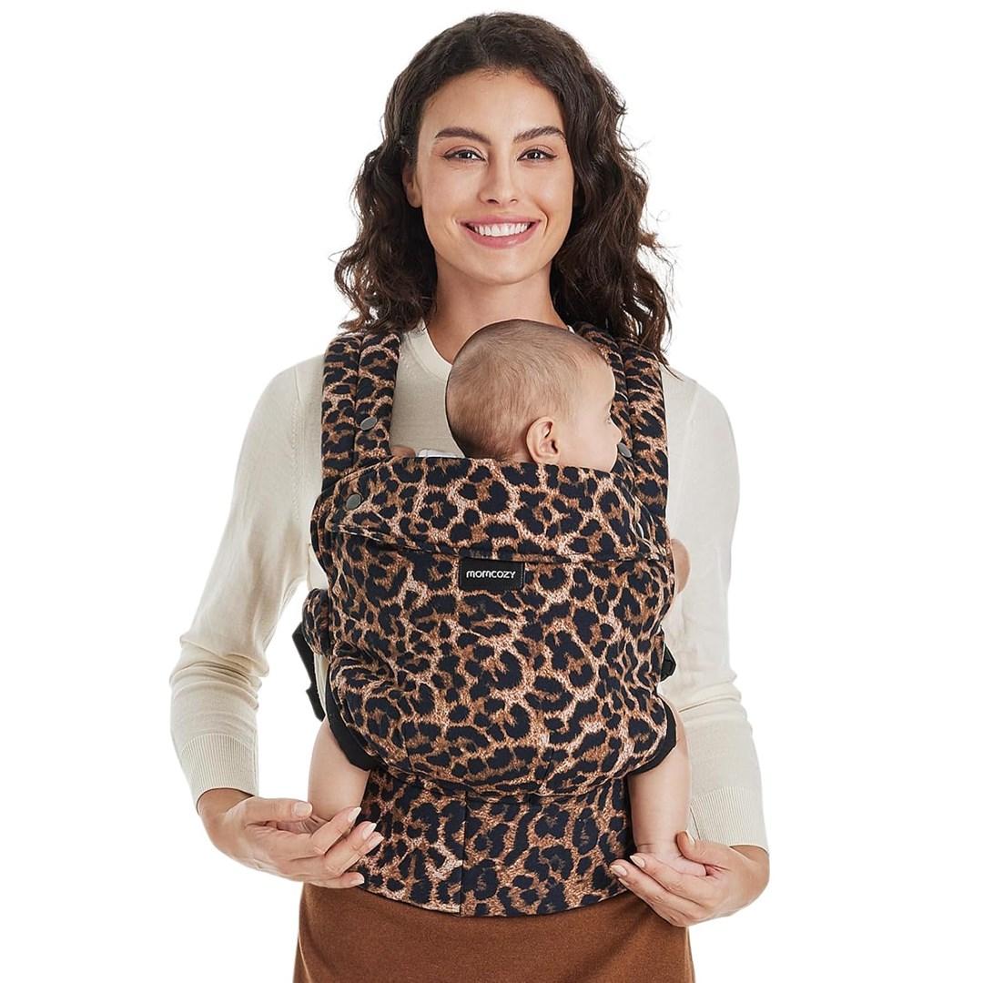 Momcozy BC001 bæresele til baby - leopardmønster billede
