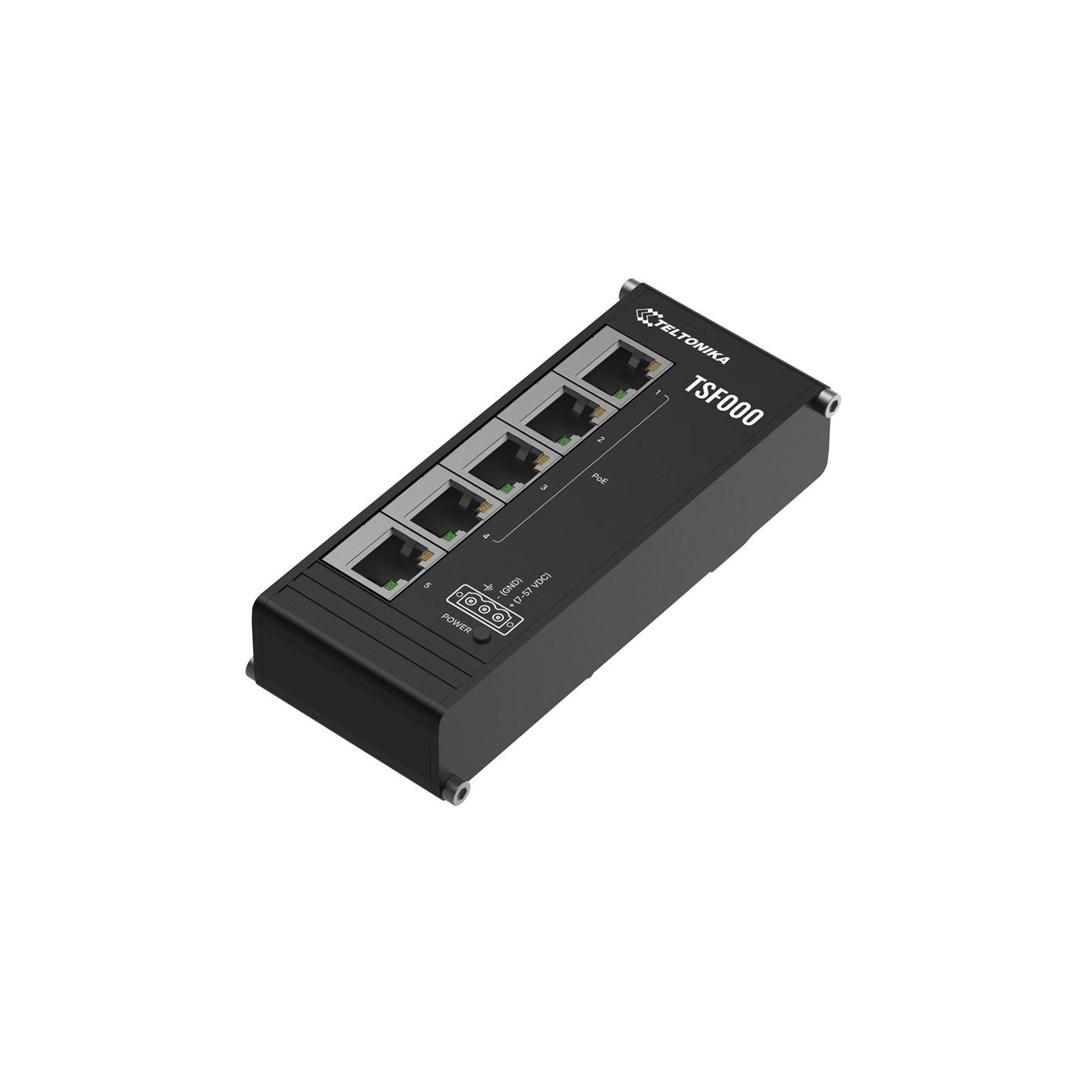 Teltonika TSF000 - unmanaged Fast Ethernet PoE switch (10/100), desktop, sort