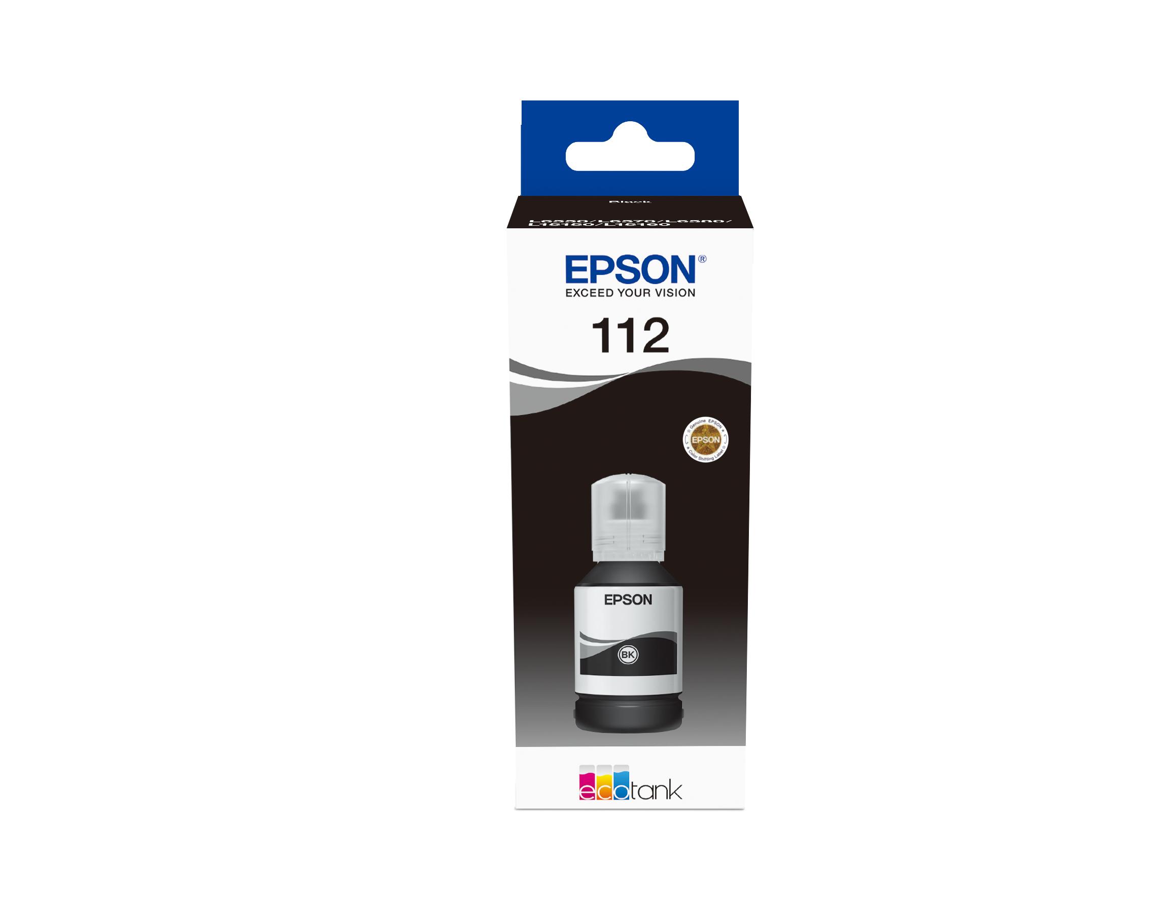 Epson EcoTank 112 - original sort blæk (127 ml)