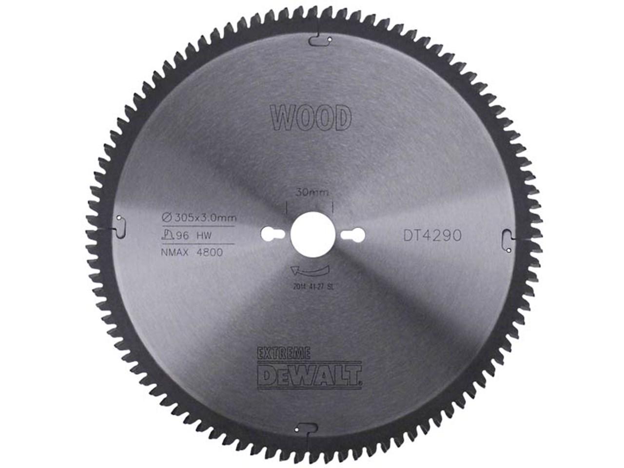 DeWALT rundsavsklinge til træ 305 mm - 96 tænder