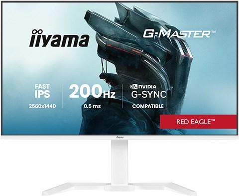 iiyama G-Master GB2771QSU-W1 27" gaming-skærm - 2560 × 1440, 200 Hz, hvid billede