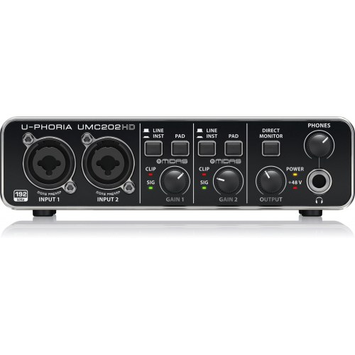 Behringer U-Phoria UMC202HD USB audiointerface - 2 indgange/2 udgange