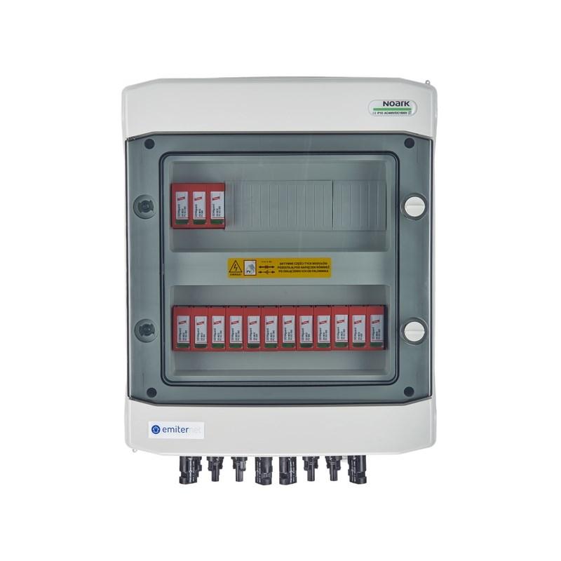 EMITER EM-206 DC koblingsudstyr IP65 med Dehn type 2 DC-overspændingsbeskytter, 5x PV-streng / 5x MPPT, 1.000 V