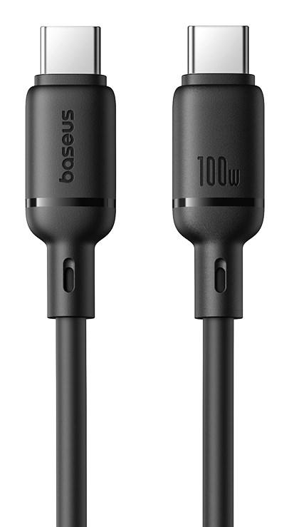 Baseus Silky USB-C til USB-C kabel 1 m - sort (100 W)