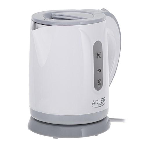 Adler AD 1371g elkedel 0,8 l - grå/hvid
