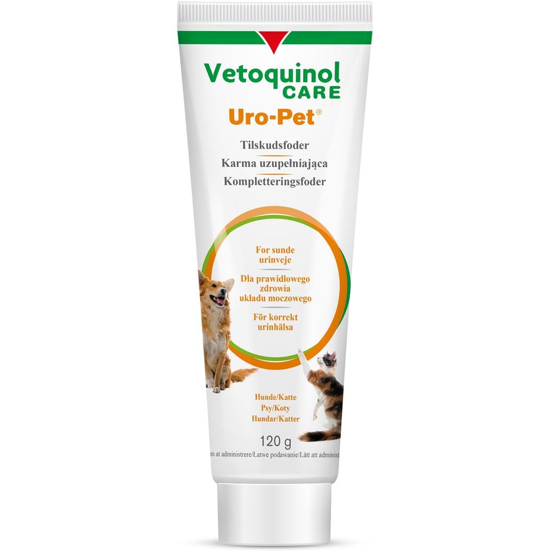 Vetoquinol Uro-Pet - urinsyretilsætning pasta til hund og kat, 120 g