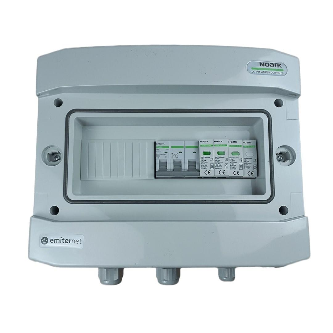 Noark Type 1+2 AC emitter IP65 koblingsudstyr med AC overspændingsbeskytter 40A 3-F