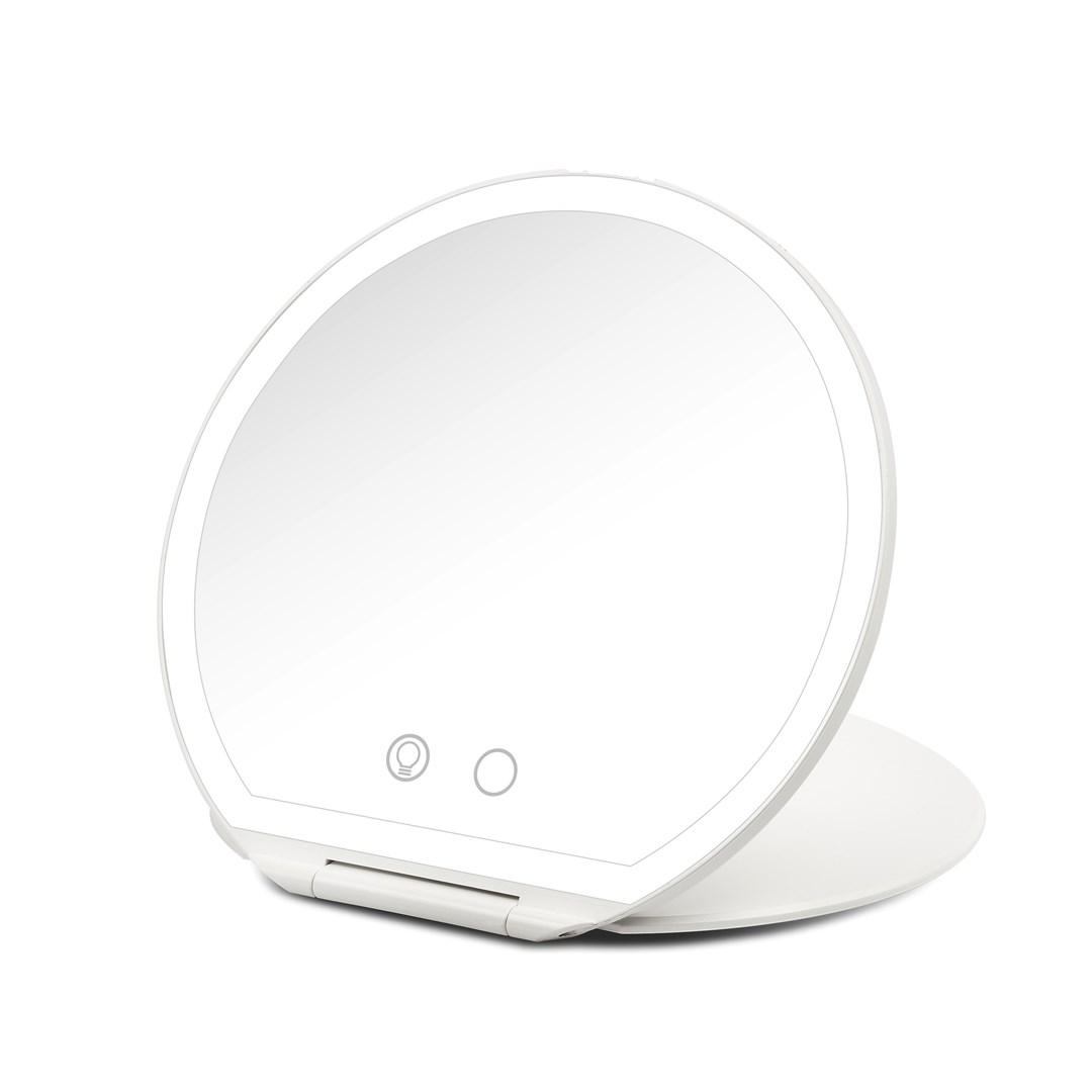 Girmi BE03 makeupspejl med LED-lys - hvid, fritstående