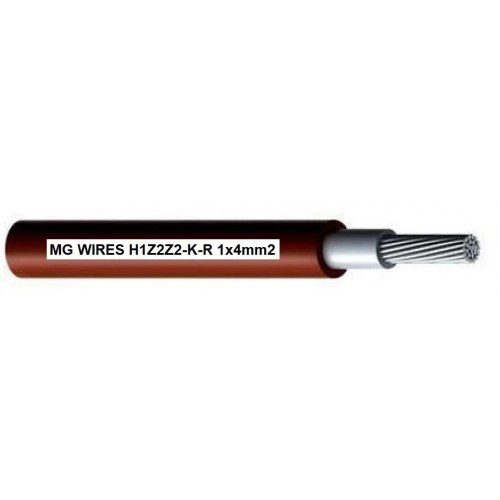 MG H1Z2Z2-K solcellekabel 1×4 mm² - rød, 50 m
