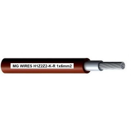 MG H1Z2Z2-K fotovoltaisk kabel 1×6 mm² - rød, 50 m
