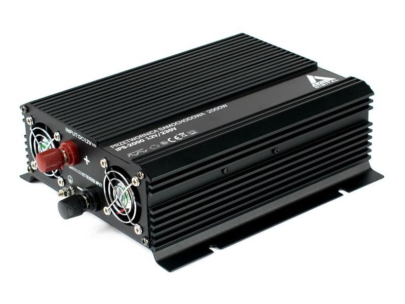 AZO Digital IPS-2000 strømomformer 12 V til 230 V - 2000 W