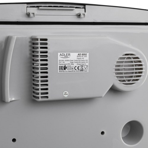 Adler AD 8092 termoelektrisk mini køleskab 40 l - sort/grå