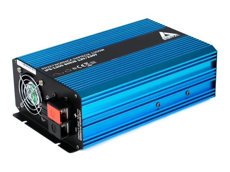 AZO Digital IPS-1200S sinus inverter 12 V til 230 V - 1.200 W