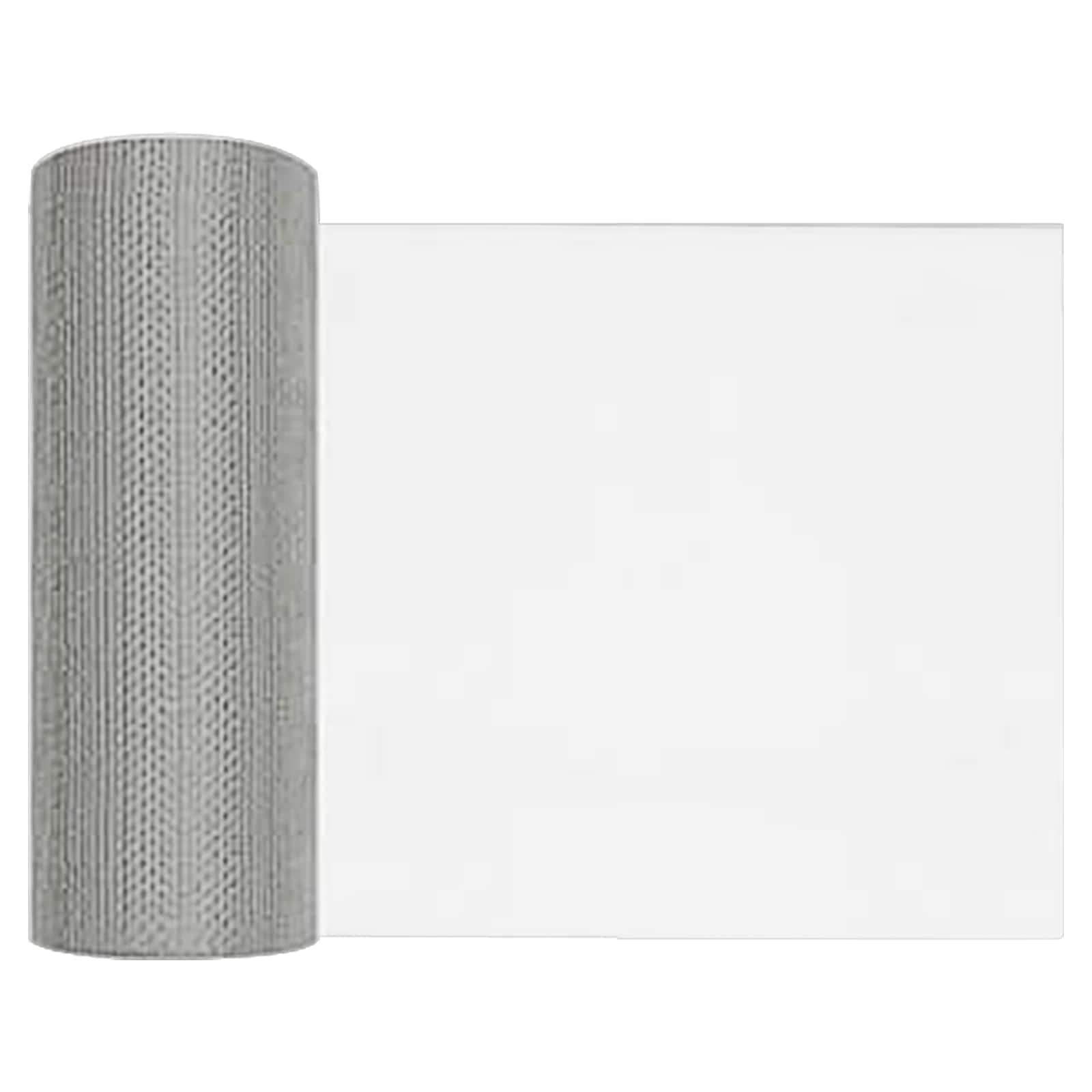 Netskærm i rustfrit stål 201 - 20 x 2000 cm, 18 mesh, sølv