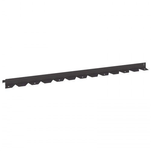 Plænekant - 20 stk. stål, sort, 102 × 4 × 4 cm