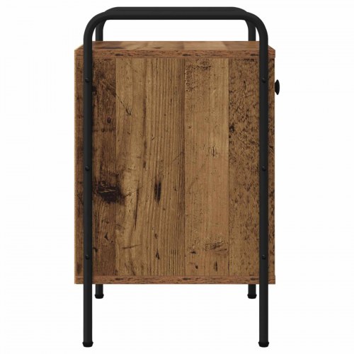 Natskab - 2 stk. i gammelt træ, 35 × 36,5 × 61 cm, konstrueret træ og stål