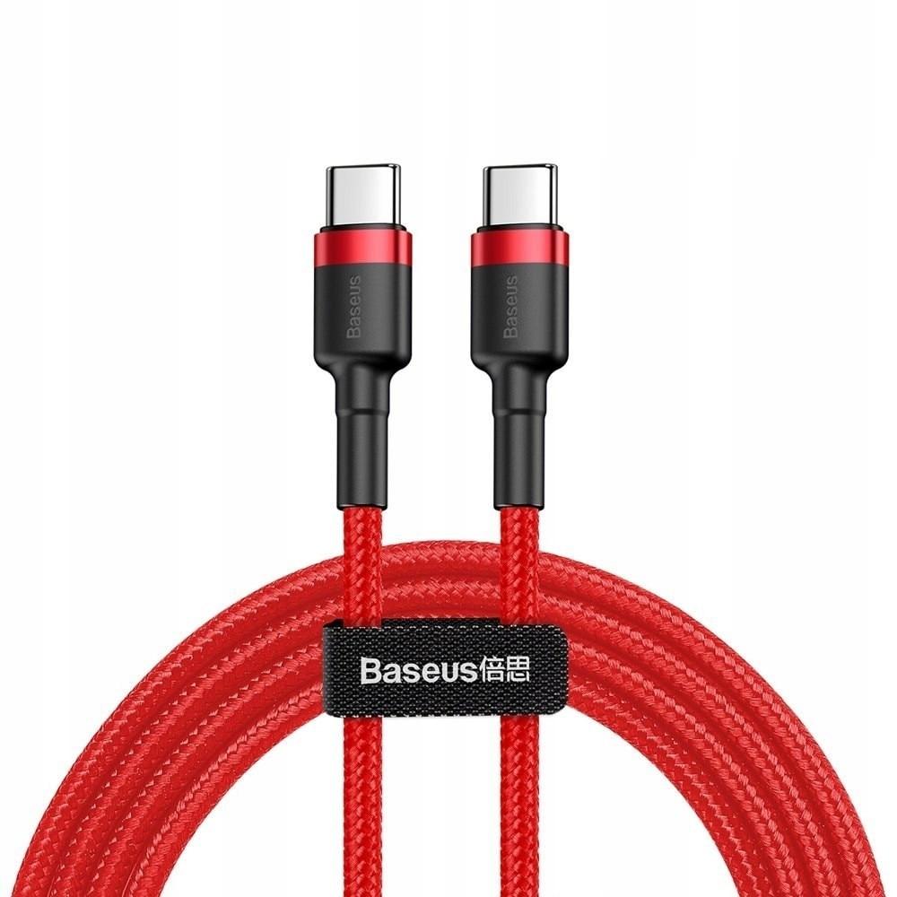 Baseus Cafule USB-C til USB-C kabel 60 W - 1 m - rød billede