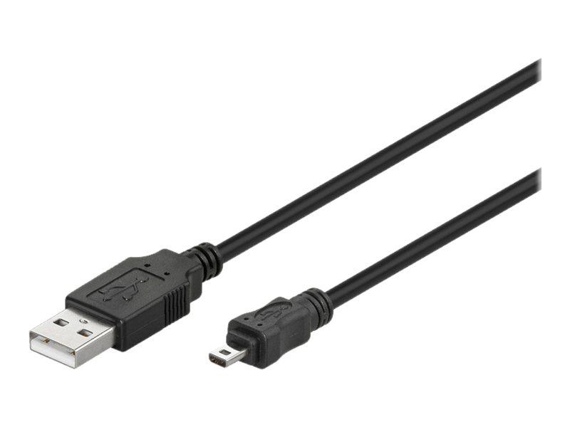 Goobay USB til mini-USB kabel 1,8 m - sort billede