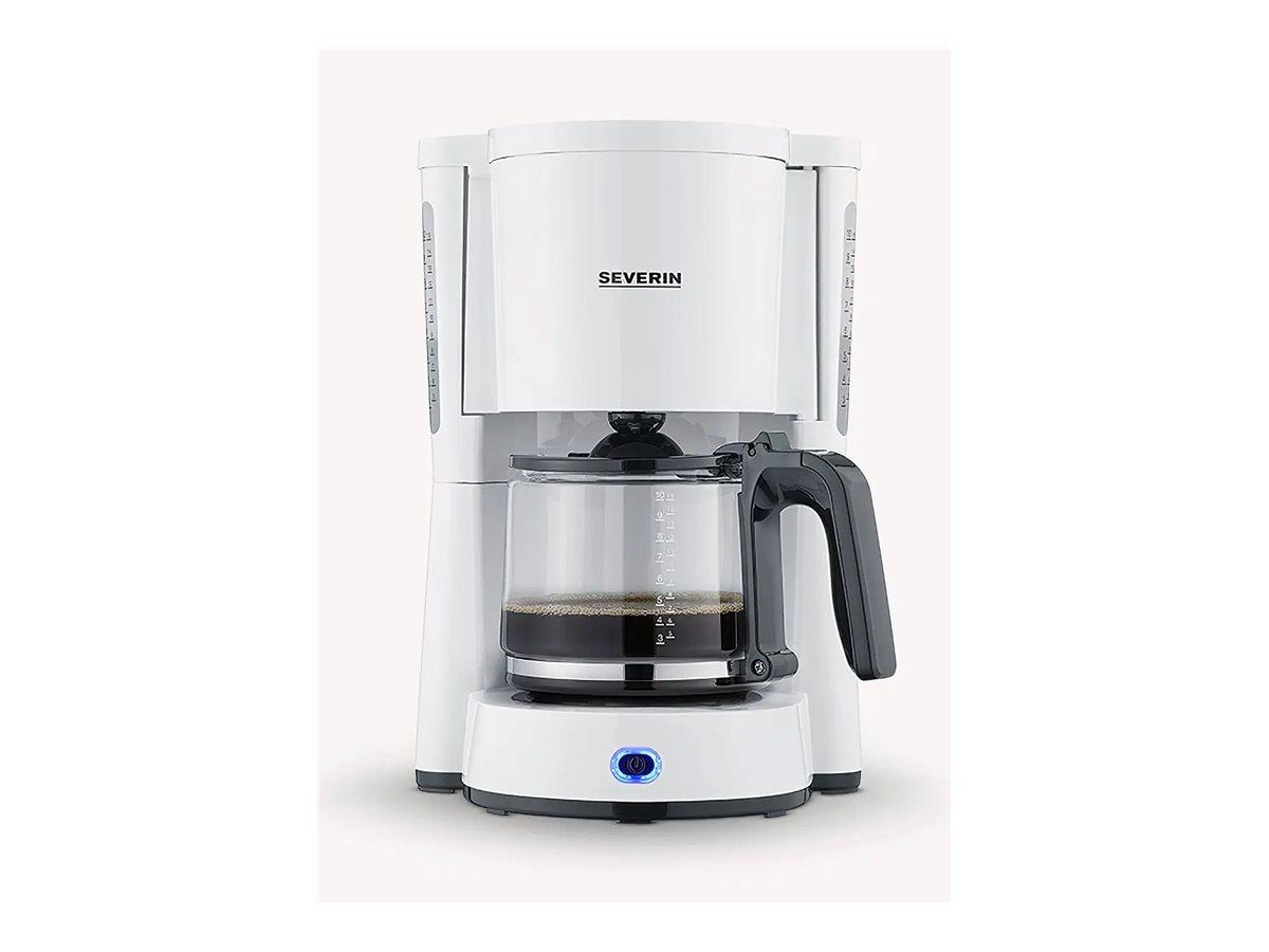 Severin KA 4816 filterkaffemaskine - 10 kopper, hvid billede