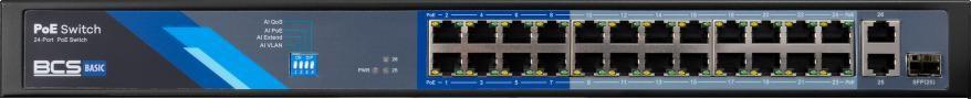 BCS B-SP2402G-1SFP PoE switch - 24 porte + 1 SFP