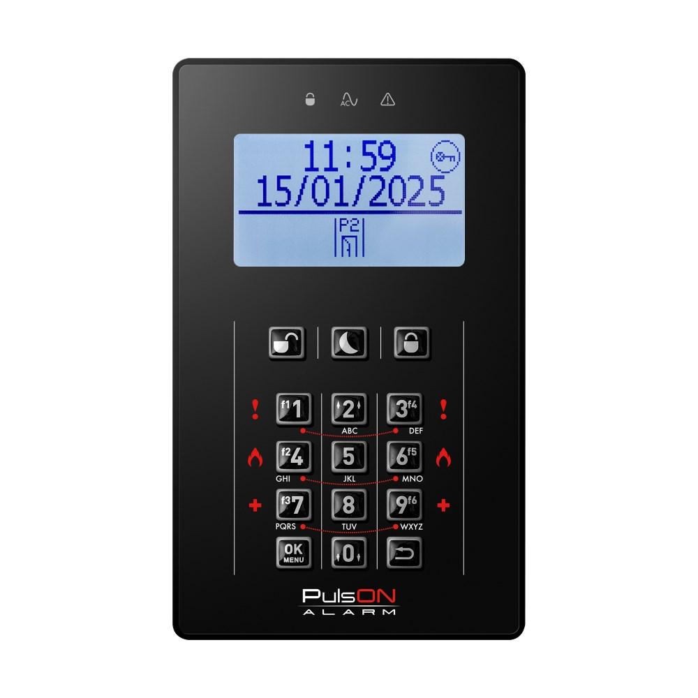 BCS PulsON LCD/C - sort betjeningspanel til alarm