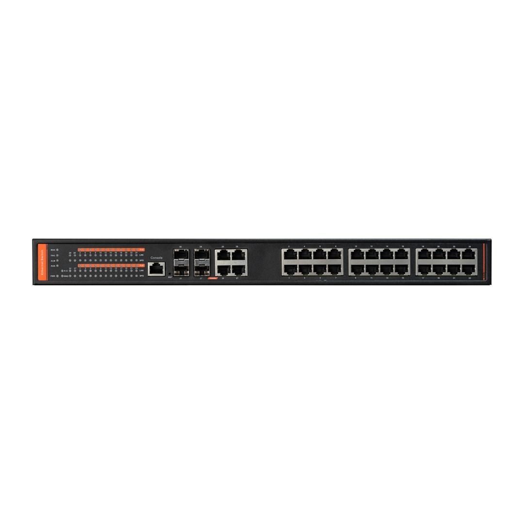 BCS BCS-SP24G04G-4SFP-M - administrerbar Gigabit switch med SFP-porte