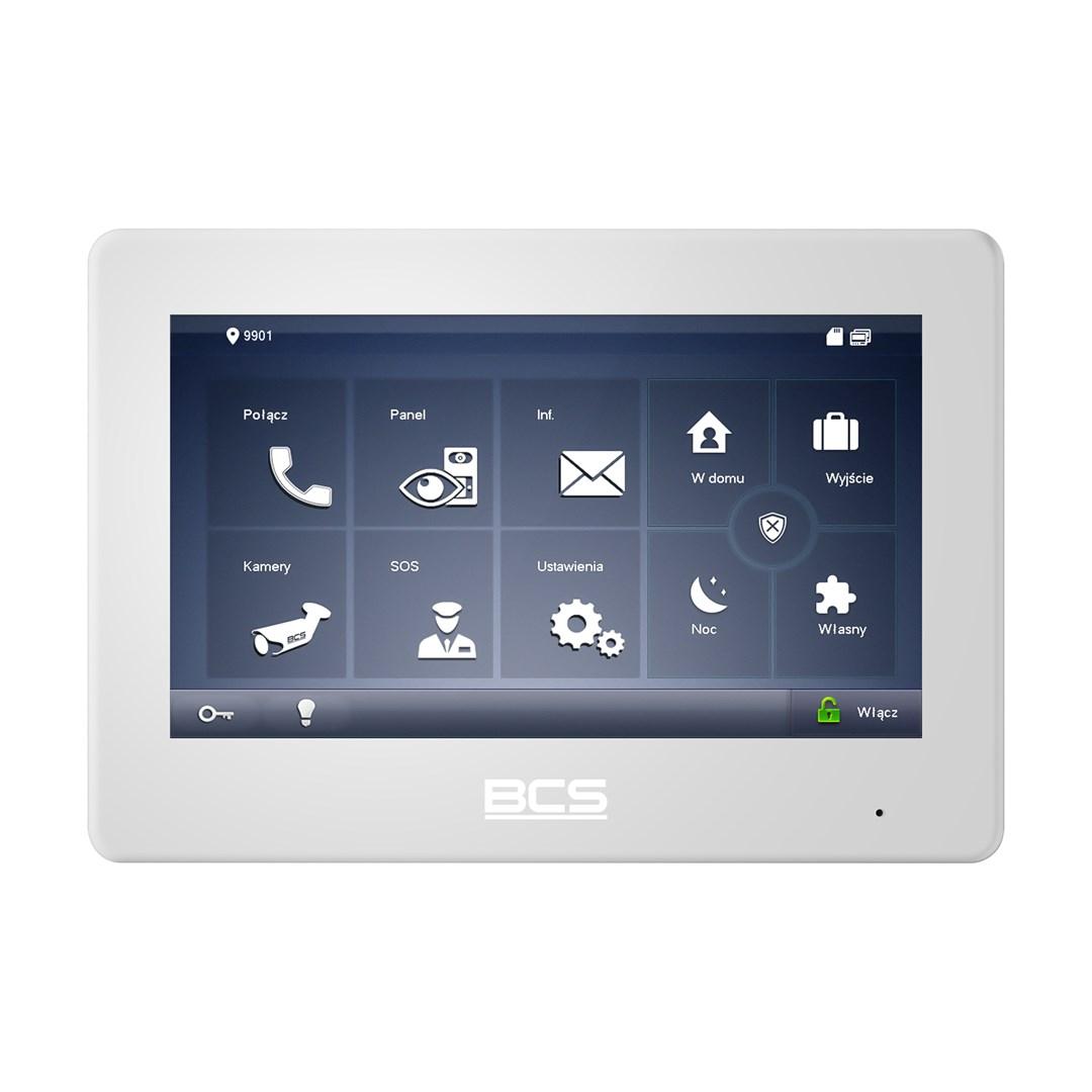 BCS MON7600W-2 videomonitor til dørtelefon - hvid