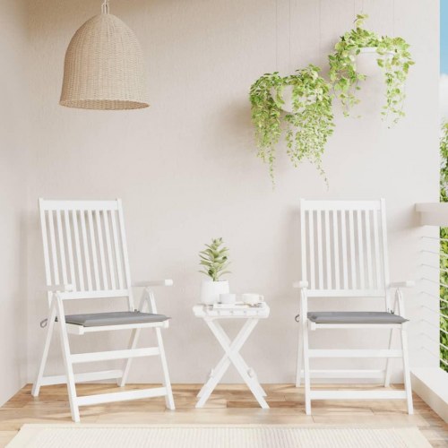 Hynder til havestol - 2 stk. 40 × 40 × 4 cm i oxfordstof, grå (OUTLET B)