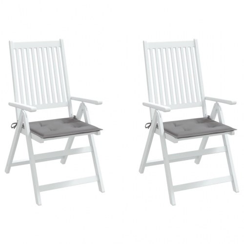 Hynder til havestol - 2 stk. 40 × 40 × 4 cm i oxfordstof, grå (OUTLET B)