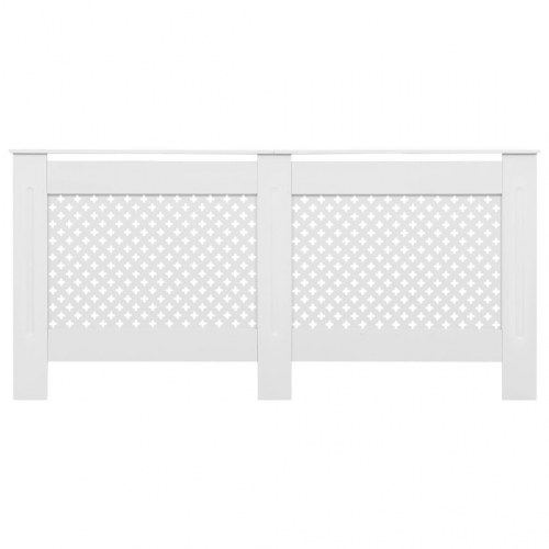 Radiatorskjuler i MDF - 172 × 19 × 81,5 cm, hvid (OUTLET A+)