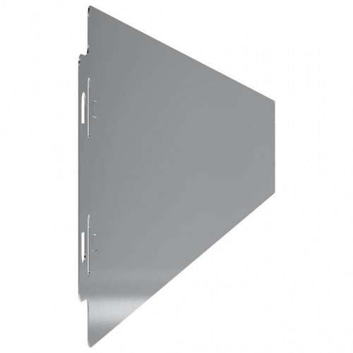 Plænekant 50 stk - 10 × 103 cm galvaniseret stål, sølv