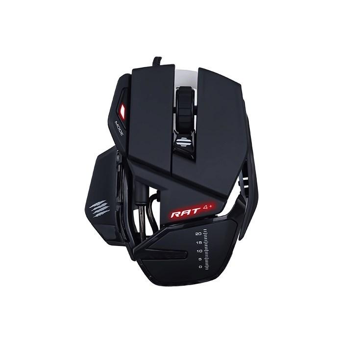 Mad Catz R.A.T. 4+ gamingmus - højrehåndet, USB, 7.200 DPI billede