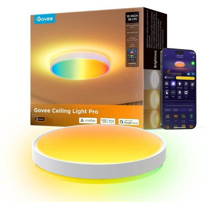 Govee H60A6 15" RGBICWW smart loftlampe - 38 cm, Wi‑Fi/Bluetooth