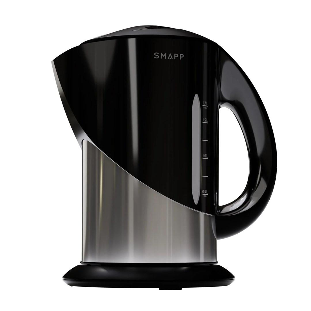 SMAPP elkedel 1,7 l - trådløs, sort/rustfrit stål