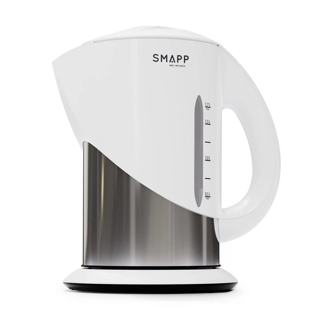 SMAPP elkedel 1,7 l - trådløs, hvid/sølv