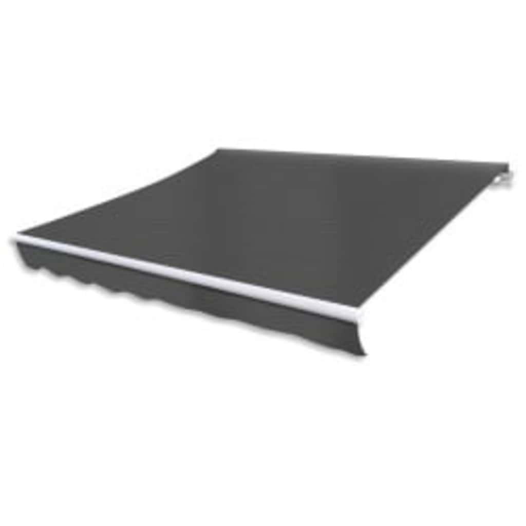 Motoriseret foldemarkise 600 × 300 cm - antracitgrå