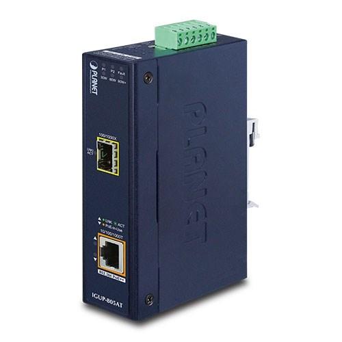 PLANET IGUP-805AT netværksmediekonverter 1000 Mbit/s blå