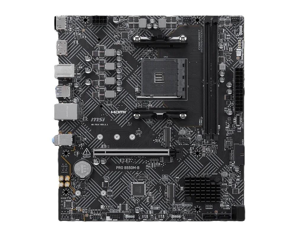 MSI PRO B550M-B bundkort billede