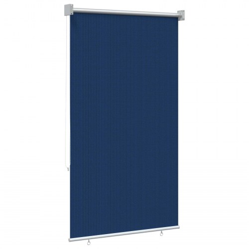 Udendørs rullegardin med 90% UV-blokering blå 80 x 140 cm HDPE