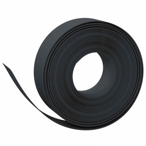 Havekant 25 m x 15 cm PE - sort