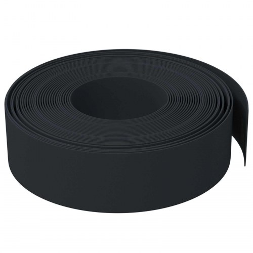 Havekant 25 m x 15 cm PE - sort