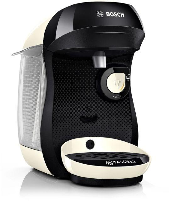 Bosch Tassimo Happy TAS107E, Kapsel kaffemaskine, 0,7 L, Kaffekapsel, 1400 W, Beige, Sort
