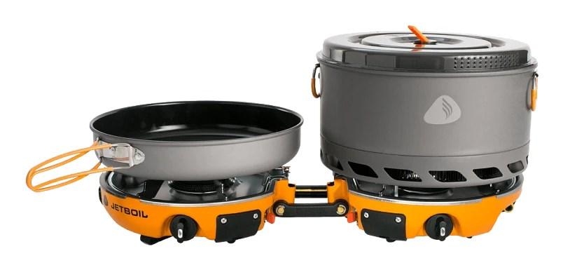 Jetboil Genesis Basecamp kogesæt med gaskomfur 2 zoner - Carbon