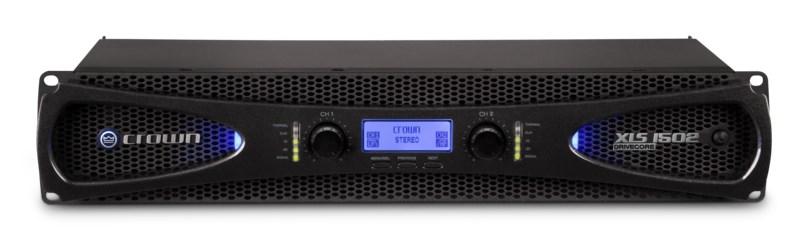 Crown XLS 1502 2-kanals effektforstærker, sort, Class D med bridge-funktion og display