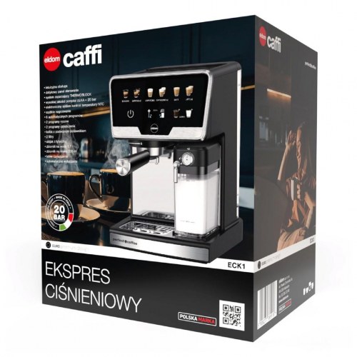 ELDOM ECK1 espressomaskine 1,7 l 20 bar