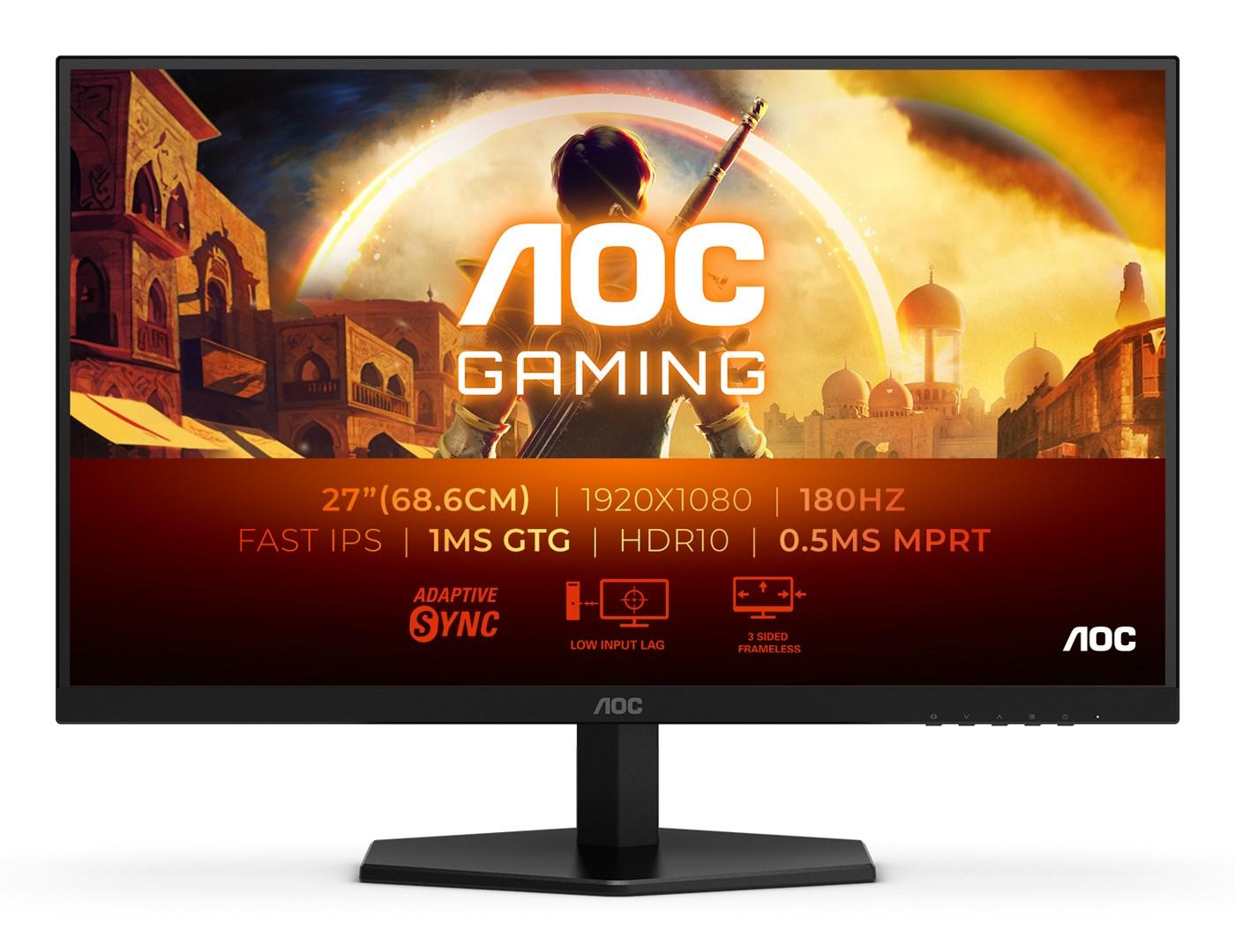 AOC 27G42E 27" gaming skærm Full HD 180 Hz sort