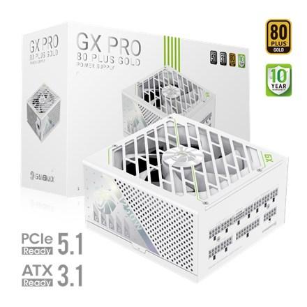 GameMax GX PRO 1250G WH strømforsyning 1250 W Gold hvid fuldt modulær billede