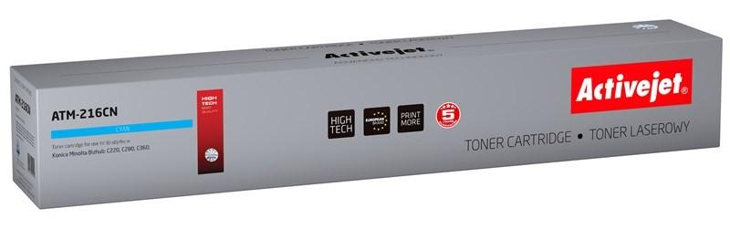 Activejet ATM-216CN cyan toner til Konica Minolta TN216C Supreme, 26.000 sider