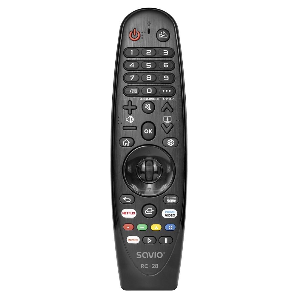 Savio RC-28 universalfjernbetjening til LG TV og Smart TV